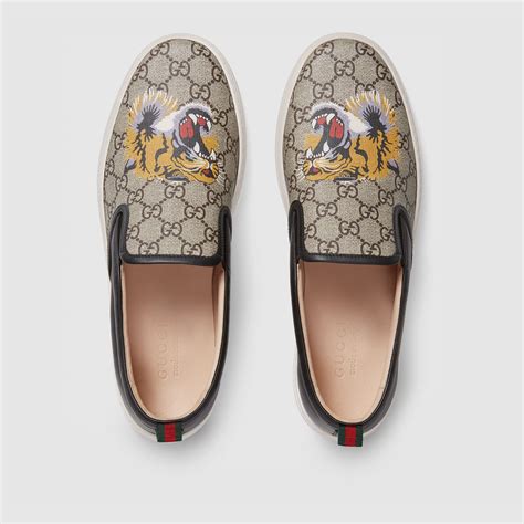 gucci sneakers with tiger|gucci tiger slip on.